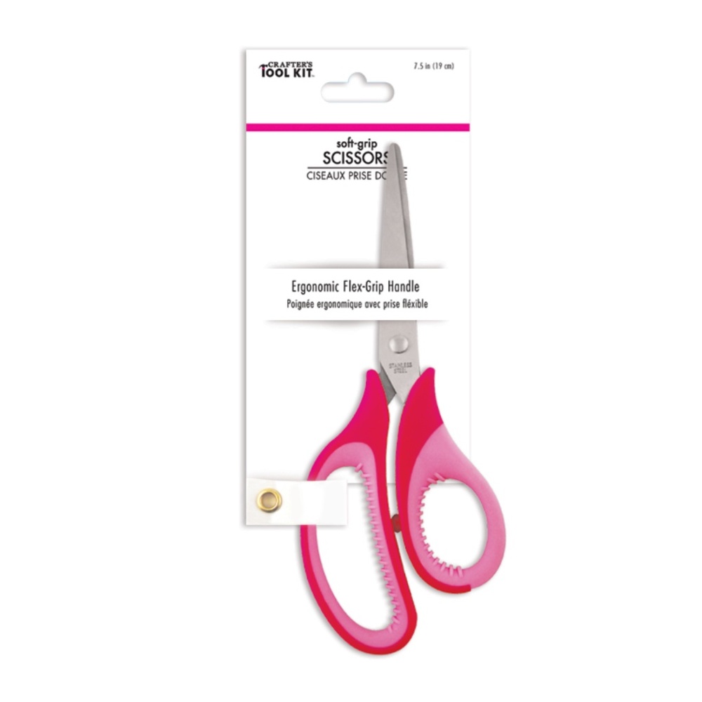 Soft-grip Scissors 7.5" (19 cm) Pink